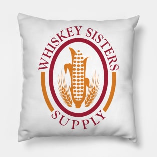 Whiskey Sisters Supply Logo Pillow