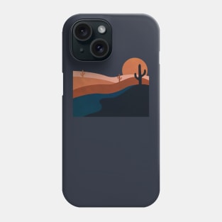 Sunset in desert 3 Phone Case