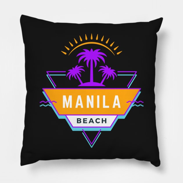 Manila Bay Pillow by bougieFire