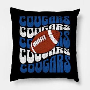 BYU Cougars Brigham Young Football Retro Pillow