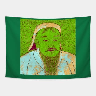 Genghis Khan Portrait Tapestry