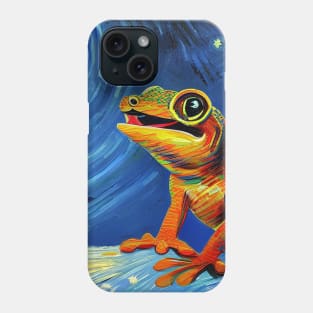 Gecko impressionism Phone Case