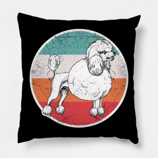 Vintage Retro Poodle Pillow