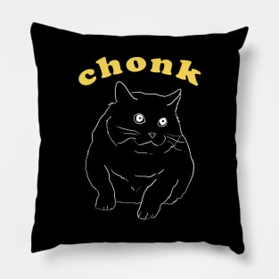 Funny Aesthetic Chonk Fat Cat Pillow