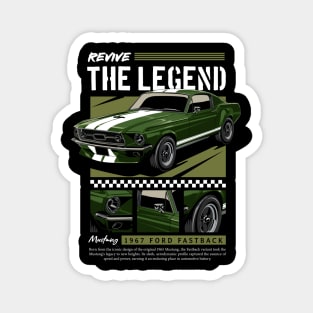 Revive The Legend 1967 Mustang Magnet