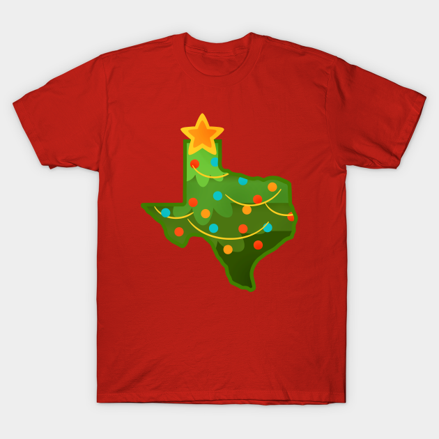 Discover Happy Holiday Greetings from Texas Y'all - Christmas Tree Joy! - Texas Christmas Tree Yall Holiday Fun - T-Shirt