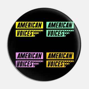 american voices colorful design Pin