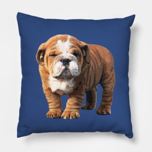 Bulldog Super Cute Puppy Dog Pillow