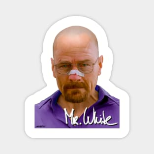 Breaking Bad - Mr White signed portrait Magnet