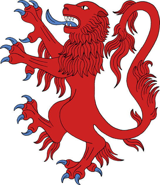 Lion Rampant Gules Kids T-Shirt by AzureLionProductions