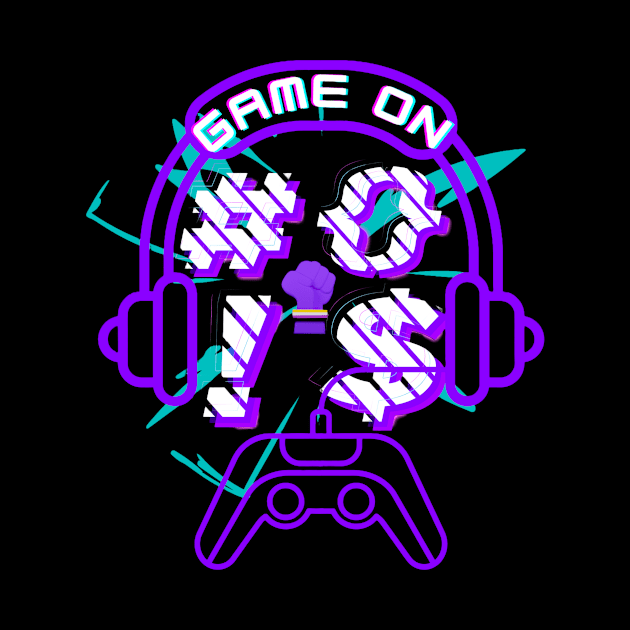 Glitch punk gamer by CodeArt