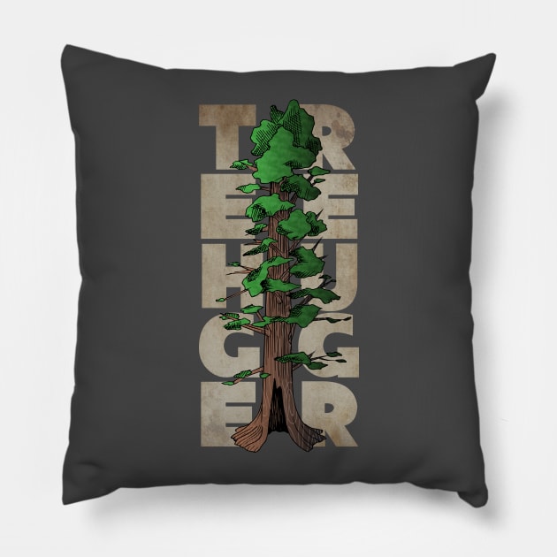 Tree Hugger Pillow by thisisntcrystal