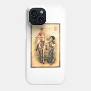 Woman and Jockey Weekend Horse Racing Cigarettes Cigars Tobacco Vintage Advertisement Phone Case