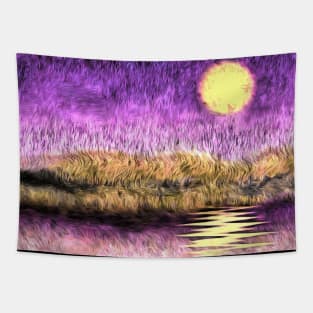 Purple sunset Tapestry