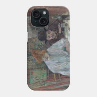 At the Cafe La Mie by Henri de Toulouse-Lautrec Phone Case