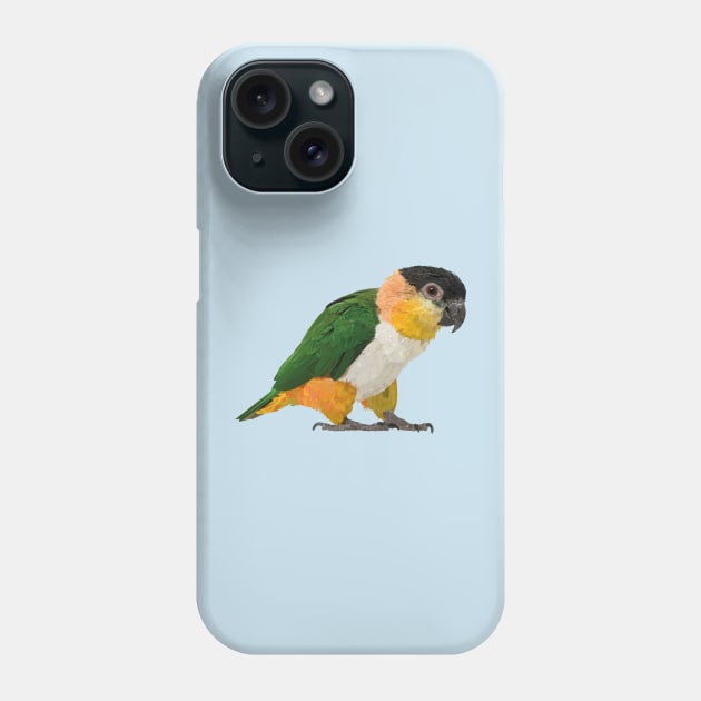 black headed caique Phone Case by obscurite