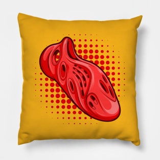 Vermillion Foam Runner Clog Pillow