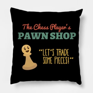 Cute Chess Player Gift Idea | Chessboard | Funny Pawn Shop Pillow