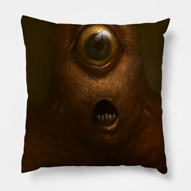 Eyeclops Pillow by ChurchOfRobot