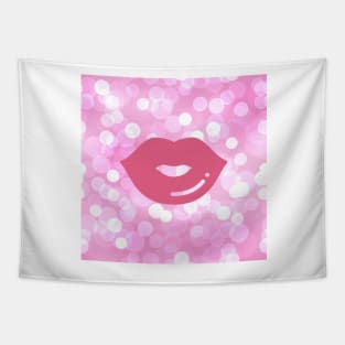 Valentine Lips Tapestry