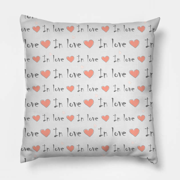 Hearts Pillow by Kristina Stellar Scandinavian Land