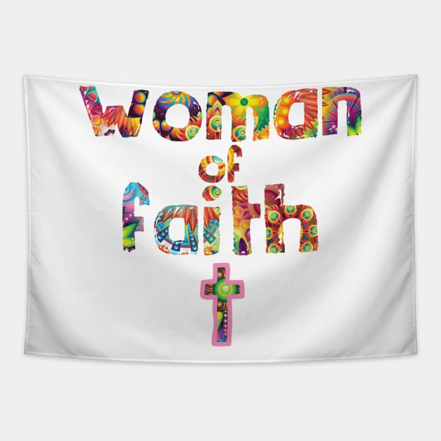 Woman of faith - Christian Design Tapestry by Third Day Media, LLC.