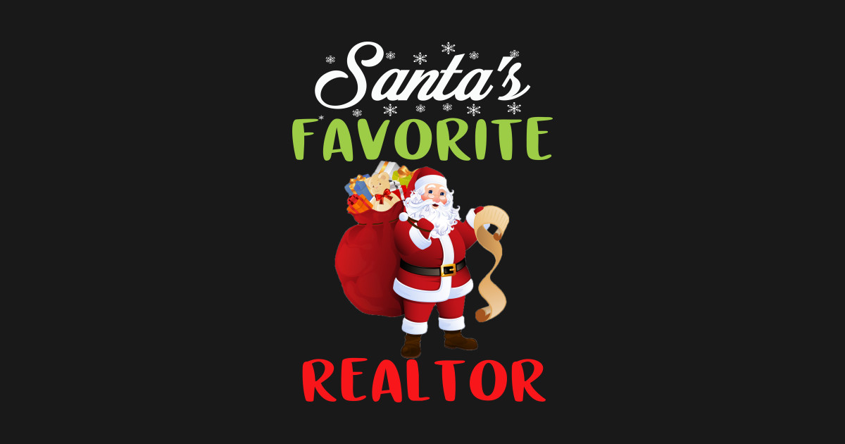 Santa Favorite Christmas Gift Idea - Santas Favorite Realtor - Affiche ...