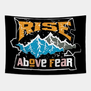 Rise Above Fear Adventure Tapestry