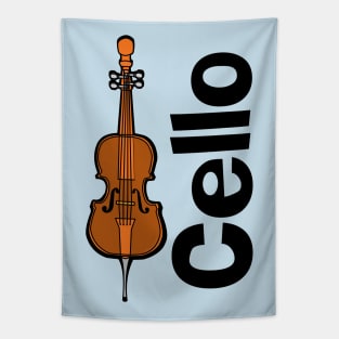 Cello Orchestra Musical Instrument Tapestry