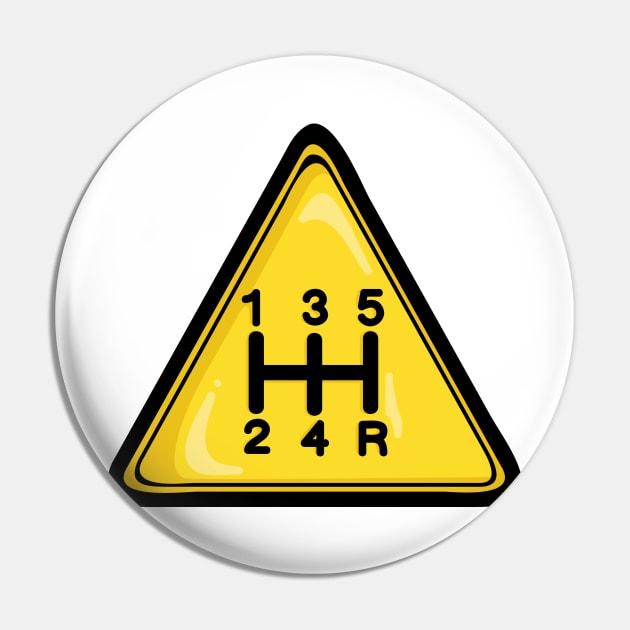 Warning 5 Speed Pin by hoddynoddy