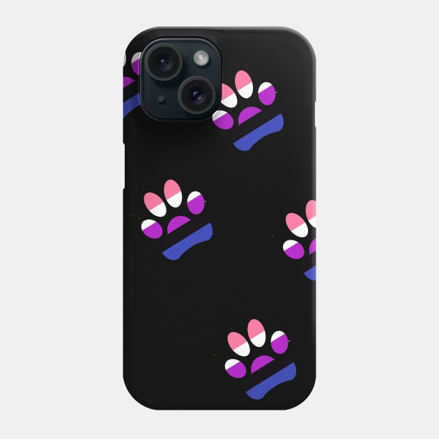 Genderfluid Pride Paws Phone Case by Skrayer1219