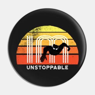 Retro IM unstoppable Mens swimming 2 Pin