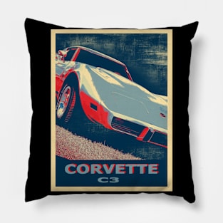 c3 corvette - colored Pillow