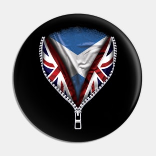 Scottish Flag  Scotland Flag zipped British Flag - Gift for Scottish From Scotland Pin