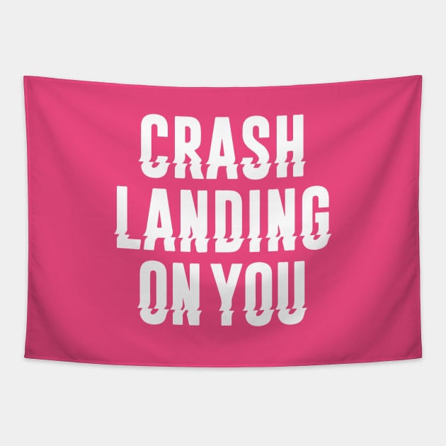 Crash Landing on You Tapestry by Vekster