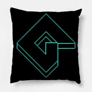 Game Maker Logo Neon Pillow