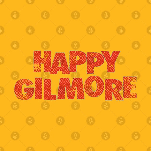 Happy Gilmore Retro Typography Design V2 by Trendsdk