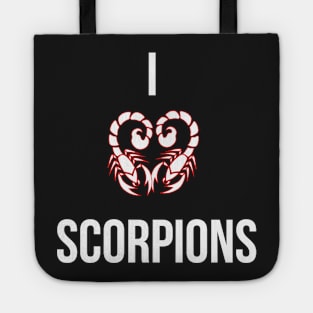 I Love Scorpions T-Shirt For Scorpion Wildlife And Nature Fans / Scorpion Zodiac Sign Shirts Gift For Wife Or Husband / Scorpion Gift Tee Tote