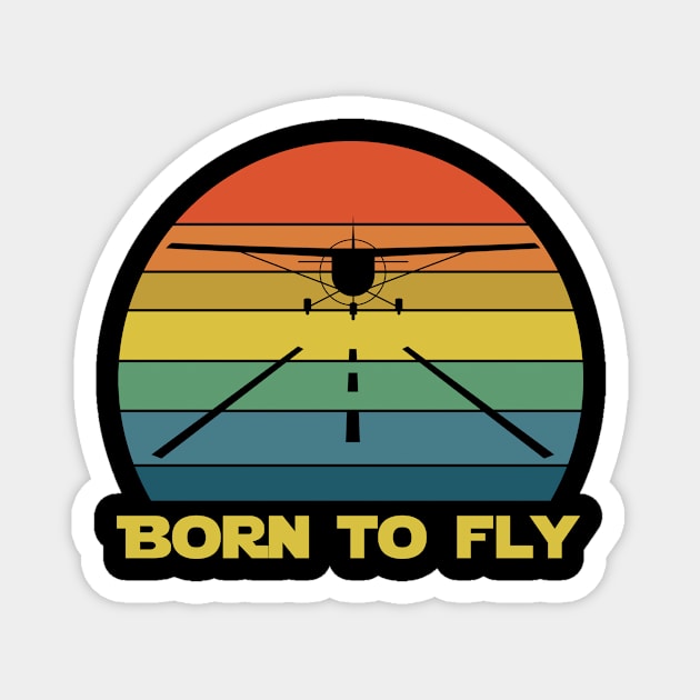 Born To Fly Magnet by Nifty T Shirts