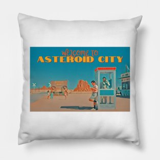 Asteroid City Postcard View Pillow