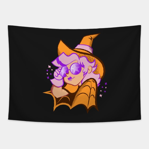 Glamour Witch Tapestry by mannycartoon