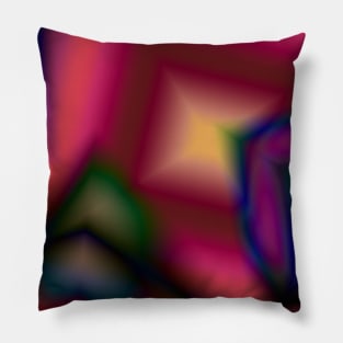 red pink yellow abstract texture Pillow