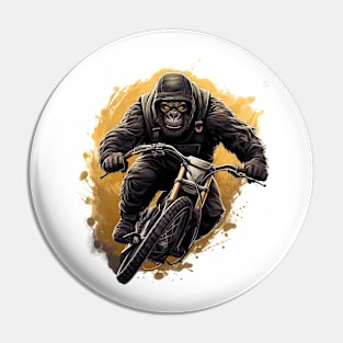 gorilla rider Pin