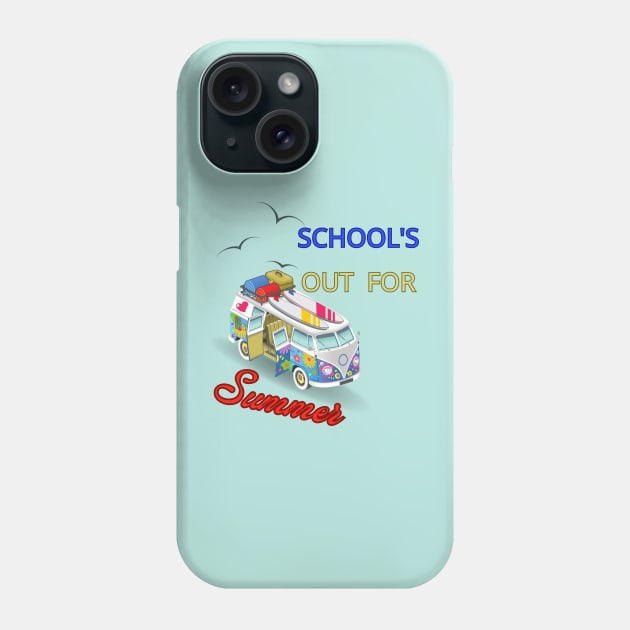 School's out for summer Phone Case by logo desang