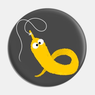 Worm on a String - Yellow Pin