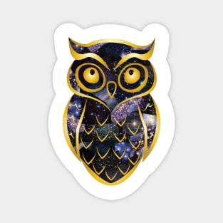 Cosmic Night Owl Magnet