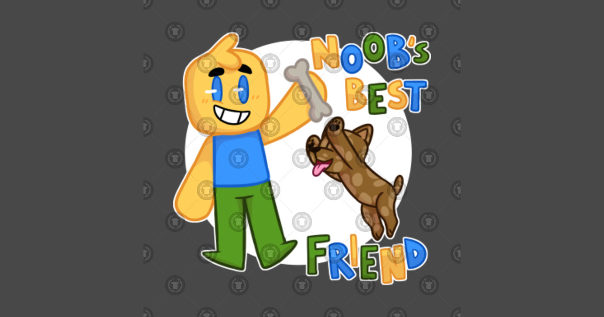 Noob S Best Friend Roblox Noob With Dog Roblox Inspired T Shirt - noob s best friend roblox noob with dog roblox inspired t shirt mug