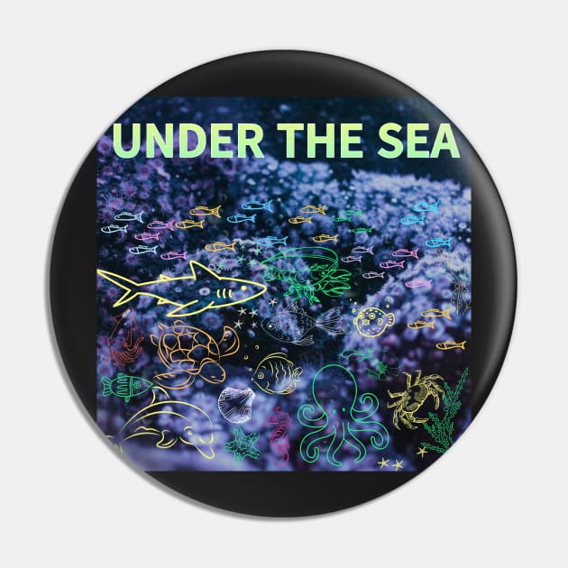 under the sea,blue sea,sea creatures,Turtle, puffer fish, starfish, shrimp, shark, tropical fish, sea horse, seaweed, sardines, squid, crabs, clams Pin by zzzozzo