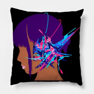 Cyberpunk Girl Music Pillow