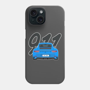 911 gts racing blue Phone Case